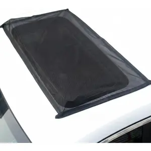 Magnetic Car Sunroof Shade Breathable Mesh, Car Window Shades for Camping, Sunroof Cover UV & Bug Protection, Car Camping Essentials for SUV Jeep, Quick Install Awning Side Windows Cover (37*22 inch)