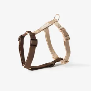 Dog Harness in Brown & Tan