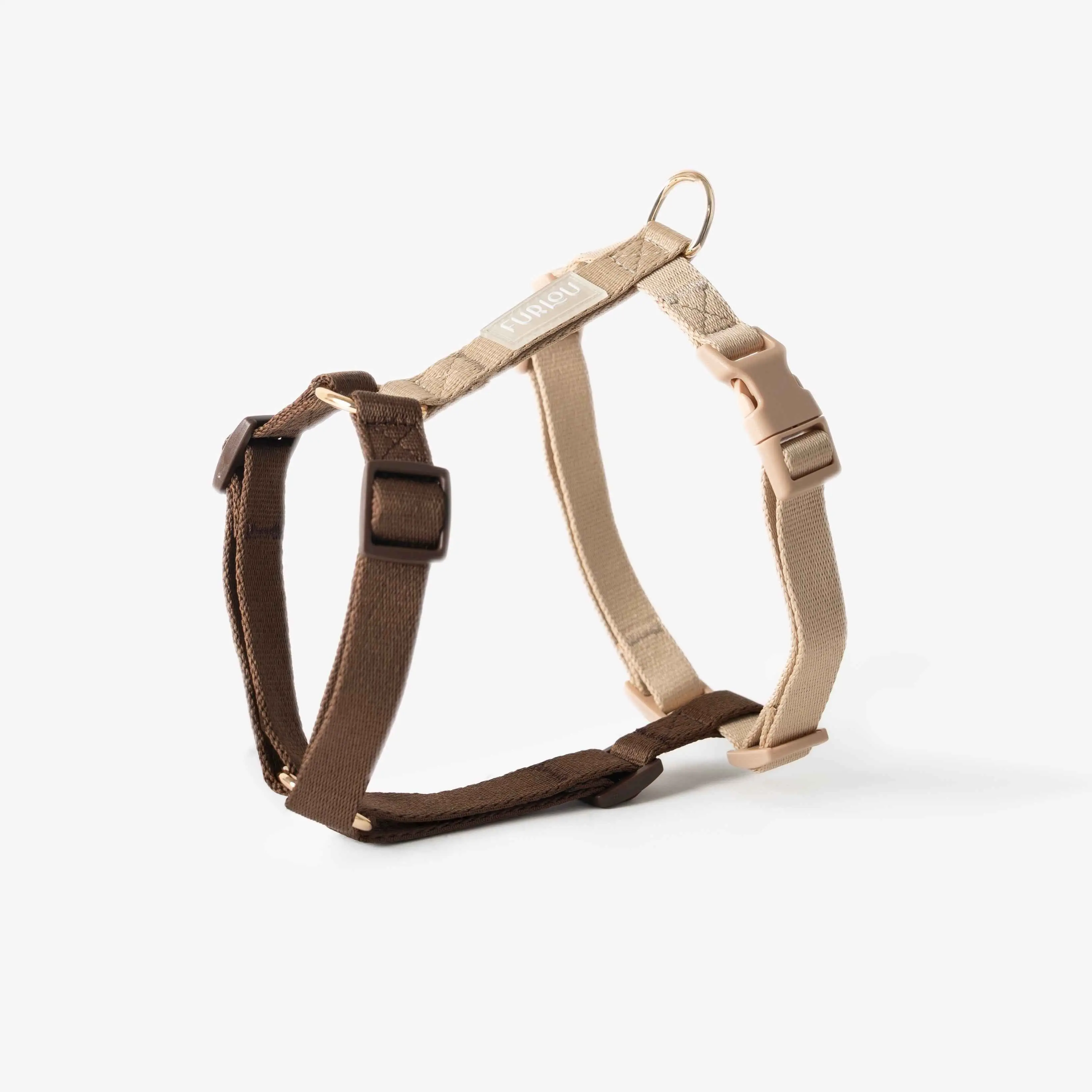 Dog Harness in Brown & Tan