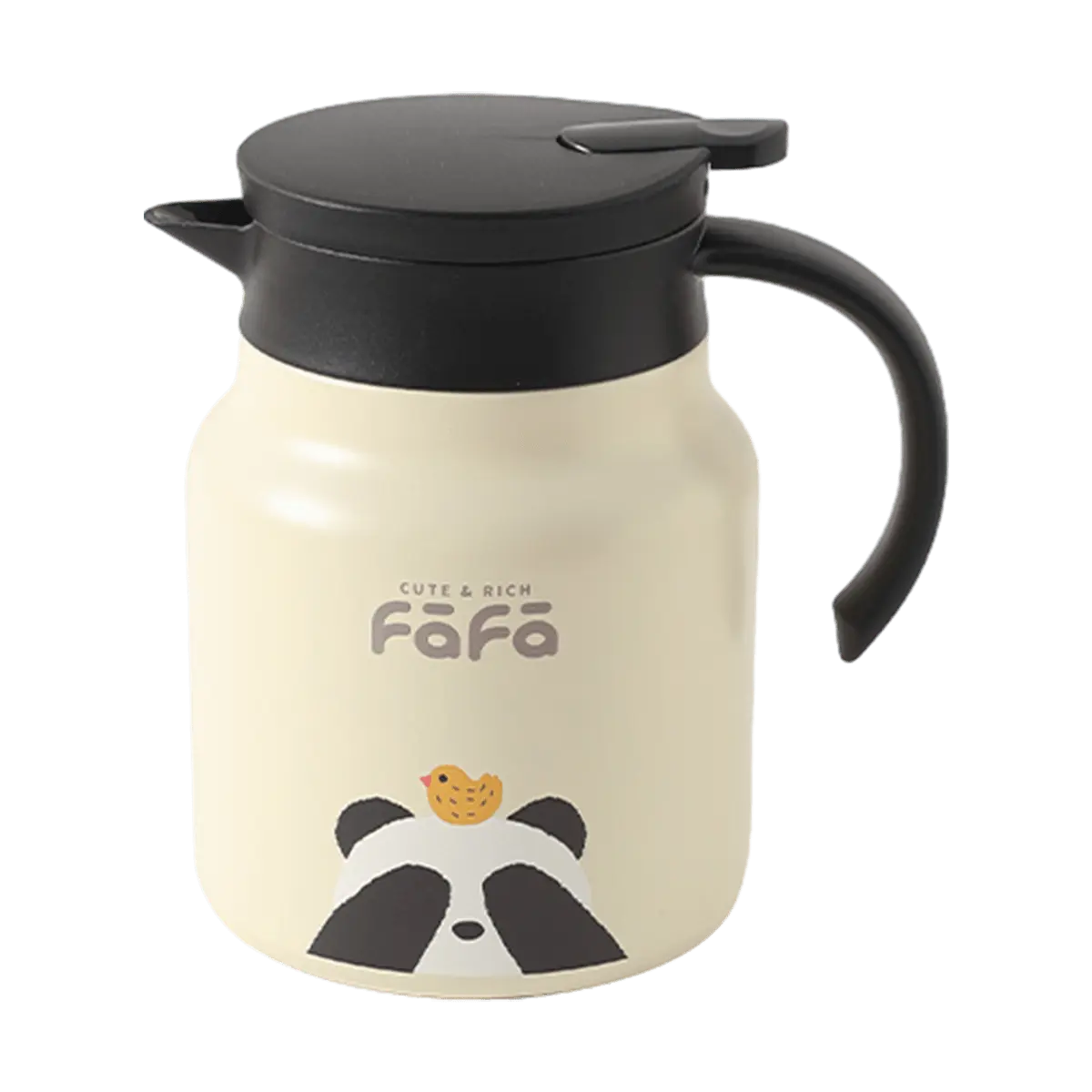KAWASIMAYA 1000ml Panda Thermos Flask - Large Capacity Insulated Water Bottle with 316 Stainless Steel Liner