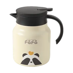 KAWASIMAYA 1000ml Panda Thermos Flask - Large Capacity Insulated Water Bottle with 316 Stainless Steel Liner