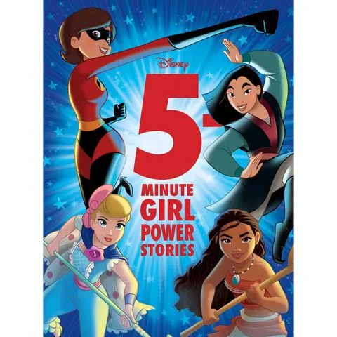 Used Disney Empowering 5-Minute Kid Books - Hardcover English School Educational Supplies for Children, Durable Padded Cover, Full Color Character Illustrations, Empowering Stories, 1.92 lb Copy for Storytime & Bedtime