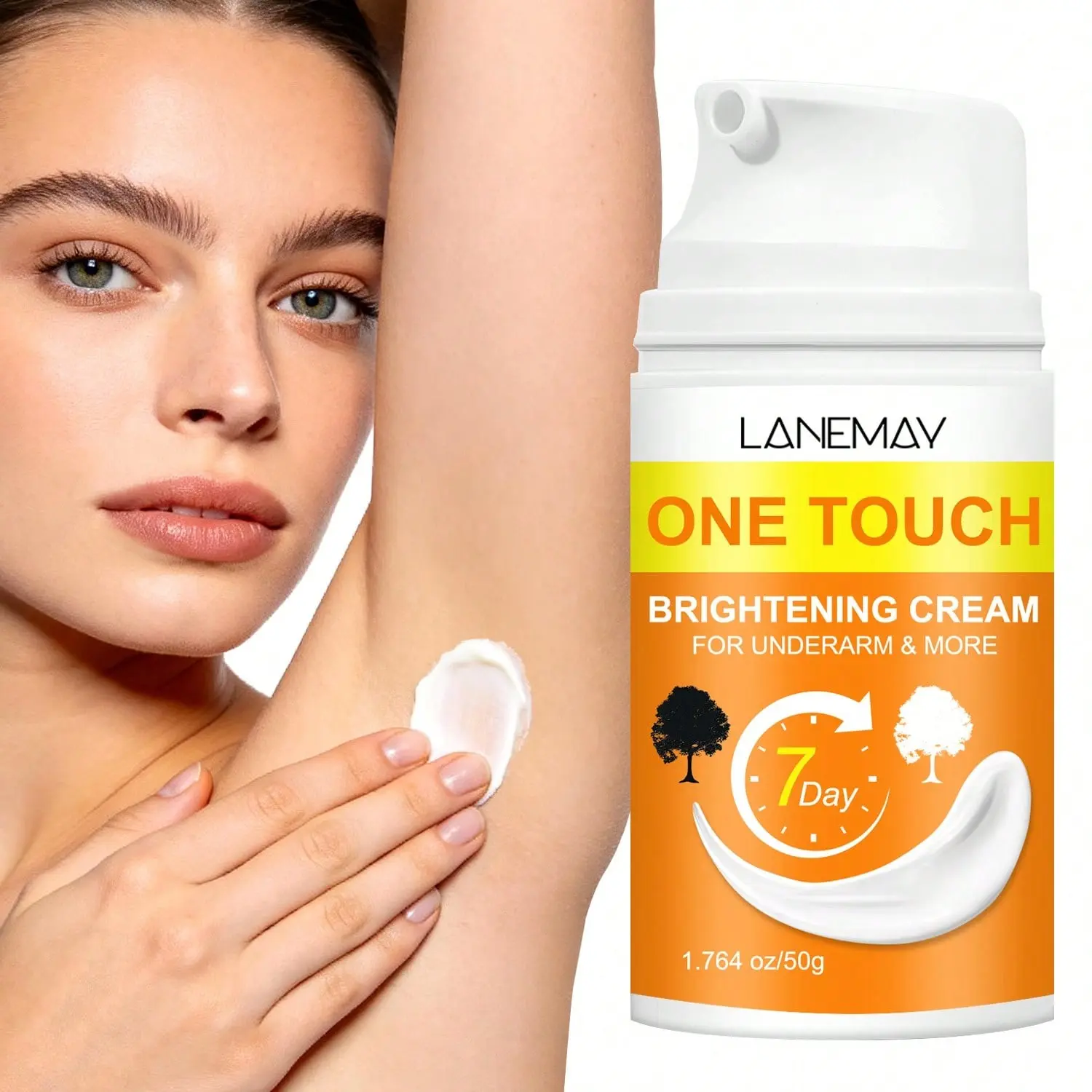 7-Day Brightening Body Lotion, Gentle Soothing Formula for Sensitive Skin, Fast Absorbing, Non-Greasy, Lightweight, 50g, Body Care, Say Goodbye to Dullness