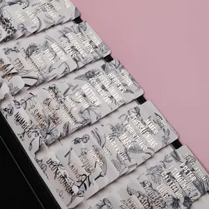 -Laminated  Tabs for Women and Men ( Foil Embossed Lettering)  Large Print tabs, Easy to Read and Apply, 80  Chapters Labels for Easy Navigation (Floral)