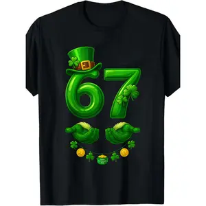 Boys & Girls St. Patrick's Day Cotton Tee – Breathable Fabric, Meme Graphic Style