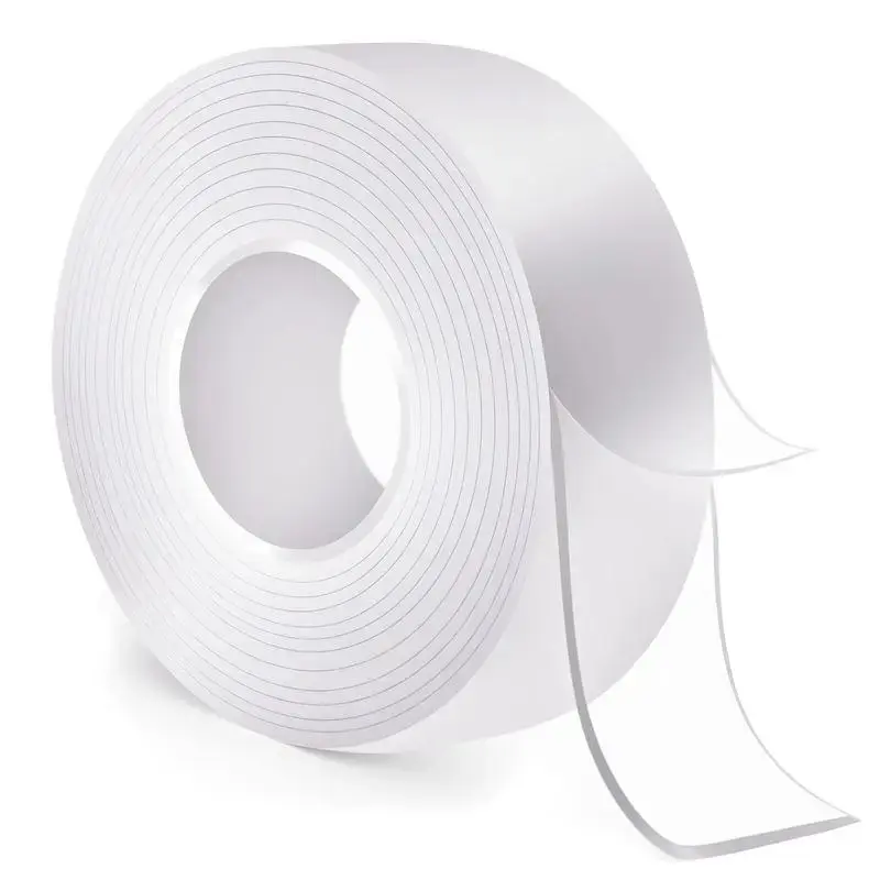 Heavy Duty Nano Double Sided Adhesive Tape Clear Reusable Mounting Tape 9.85FT Waterproof Picture Hanging Strips for Wall Decor