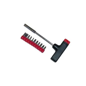 212 MAIN Barjan 0763012 12-PC E-Z Grip T-Bar Magnetic Multipurpose Screwdriver, Alloy Steel Industrial Tool, High Quality Hardware, Industrial Tools