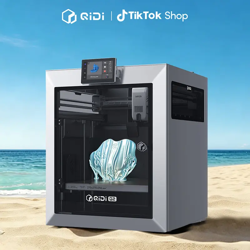 QIDI Q2 3D Printer, Supports Multi-Color and Multi-Material Special Printing, high Speed & Precision, 65°C Heating Chamber, AI Camera, Enclosed CoreXY, 270 x 270 x 256 mm Build Volume, for Beginners & Experts