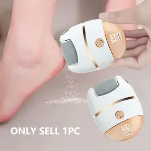 Rechargeable Electric Foot Polisher, 1 Box Portable Foot Polisher with 2 Counts Replacement Heads, Foot Care Tool for Women & Men