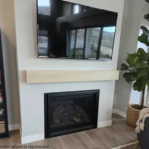 Unfinished Hand Crafted Solid Wood Mantle 6.5"x6.5" x 60" Decor Wooden