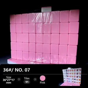 NO.07# 36mm seaside escape board game Building blocks carebear Mahjong 91 tiles 18 animal patterns Halloween Christmas gift