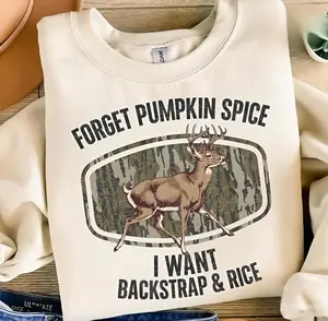 Camo Deer Hunting Sweatshirt T-Shirt, Backstrap and Rice Hoodie, Hunting Season Shirt, Fall Camo Shirt, Cozy Camo Shirt, Hunter Gifts Tee For Her Him, Graphic tee, vacation outfit, Trending tee, holiday outfit