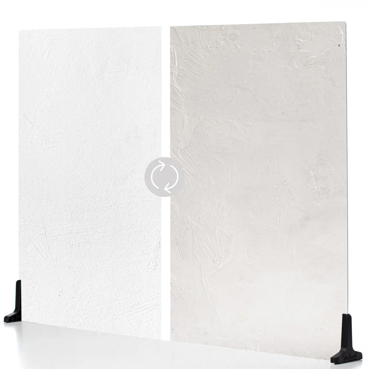 V-FLAT WORLD Duo Board - 30x40" Double Sided Surface Board, Raw Concrete/Vintage Plaster