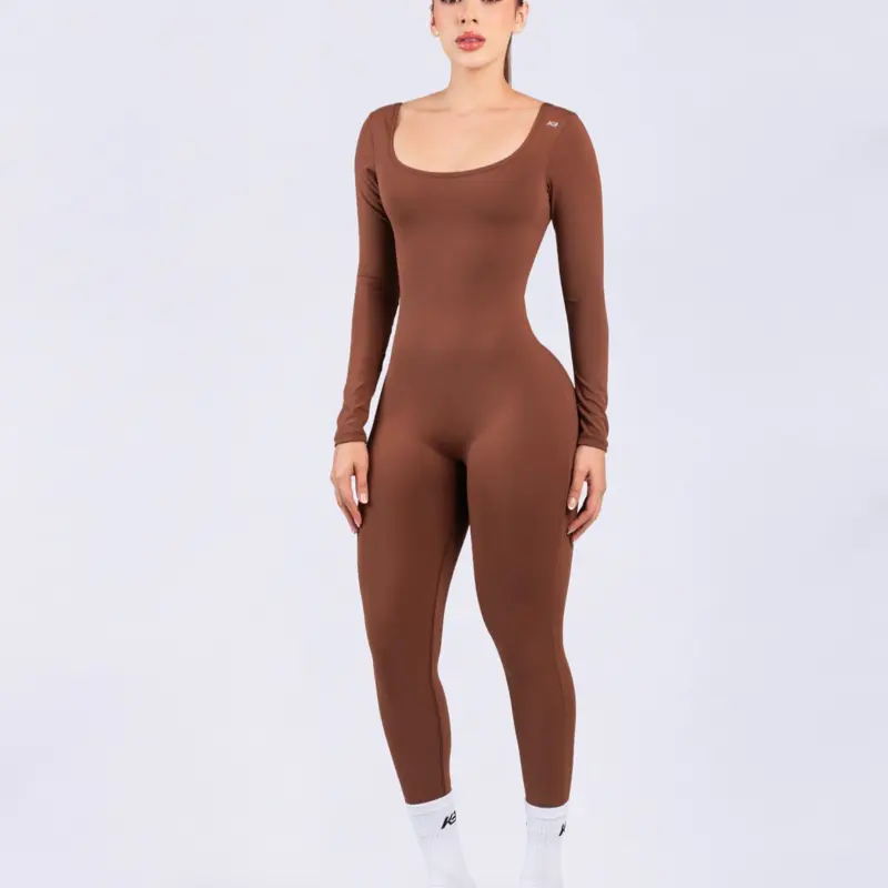 Women's Colombian Sports Jumpsuit, Womenswear Activewear Outfit for Casual Fitness, Jumpsuits