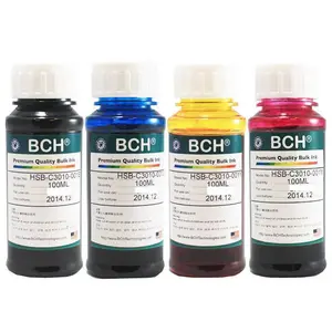 Premium Dye Ink - 100 ml x 4 Four-Color for Canon (KD400X-AC)