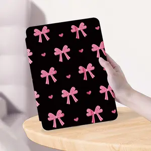 Bow Pattern Tablet Case, Cute Tablet Protective Cover with Pen Slot, Tablet Protector for iPad Air4/5 10.9inch, Samsung / Huawei/ Lenovo Tab/ Xiaomi Tablet, iPad Accessories