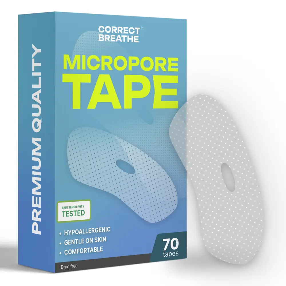CorBreev Mouth tape (70 Pack) - Skin-Friendly, Hypoallergenic, Easy to Apply & Remove, Reduce Snoring CorBreev Mouth tape (70 Pack) - Skin-Friendly, Hypoallergenic, Easy to Apply & Remove, Reduce Snoring