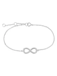 Sterling Silver Delicate Infinity Bracelet