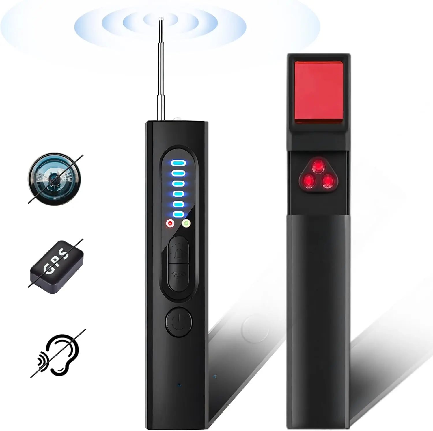 Hidden Camera Detectors, GPS Tracker Detector for Office, Hotels, Bathroom Portable, GPS Tracker Car Detector, Hidden Cam, Find Out Hidden GPS Trackers Travel Gadgets, Portable Security Tool