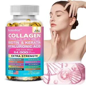 14-in-1 Collagen, Biotin & Keratin Capsules for Hair, Skin & Nails