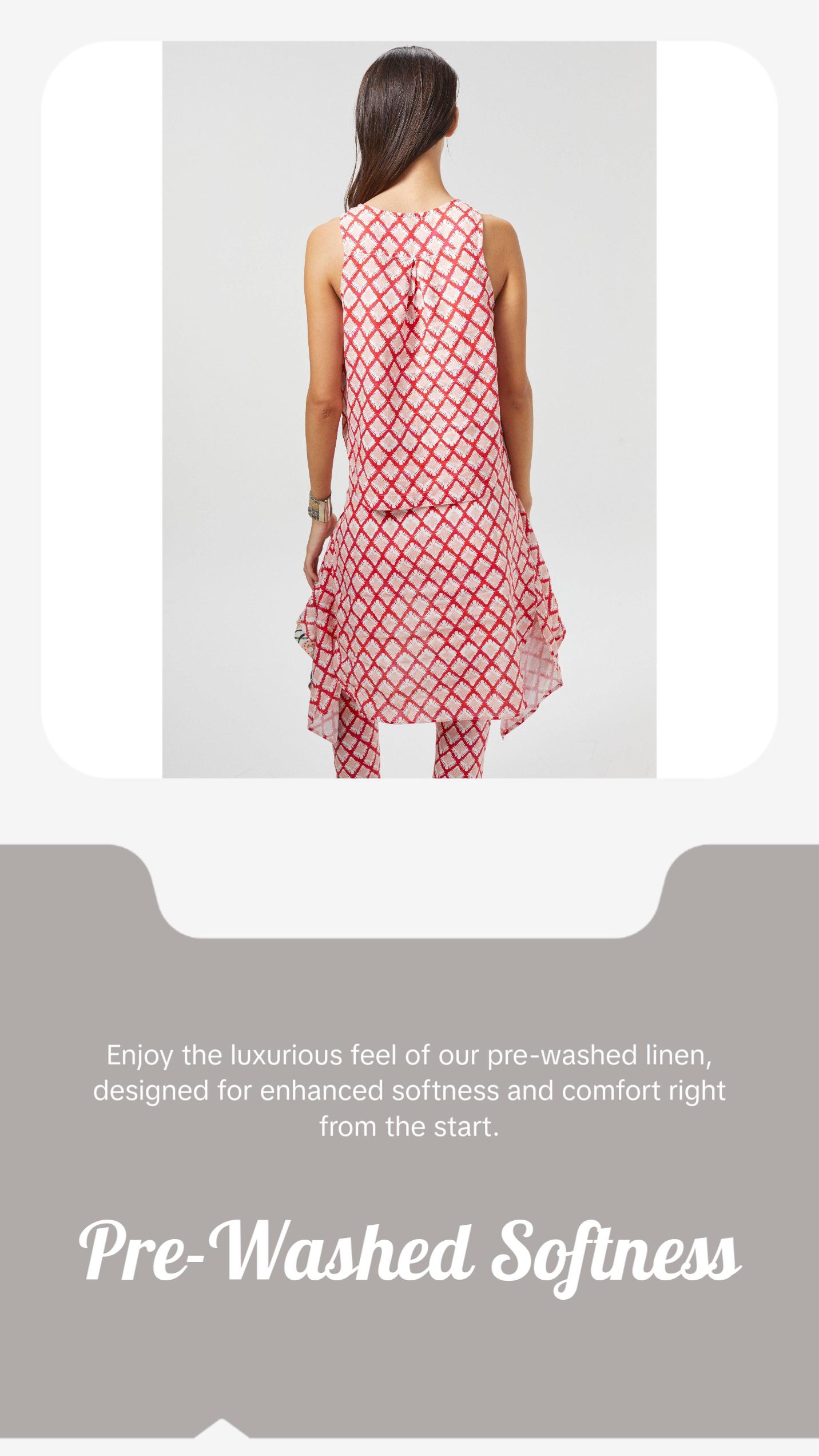 Yves Linen Top - Tangier