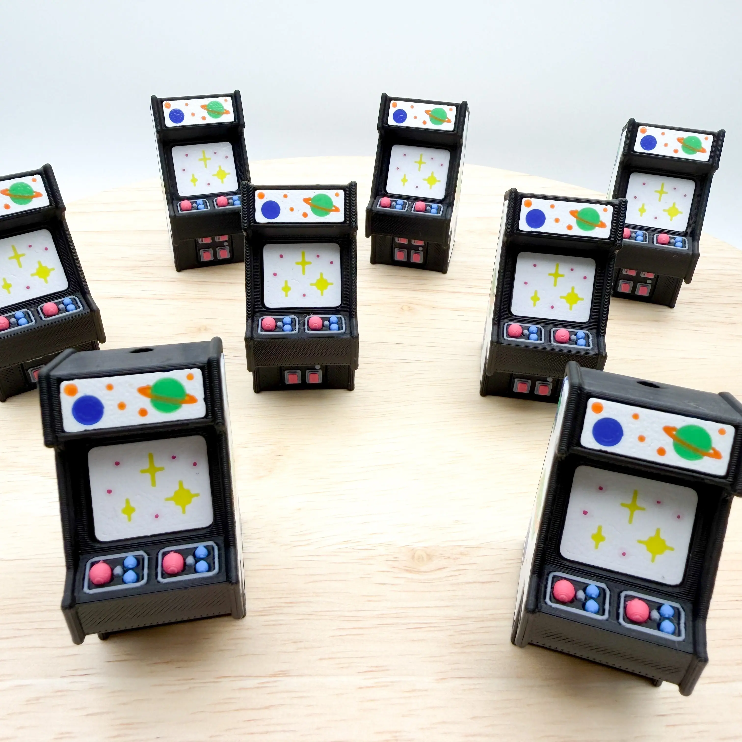 Retro Arcade Clicker 3D Printed Collectible
