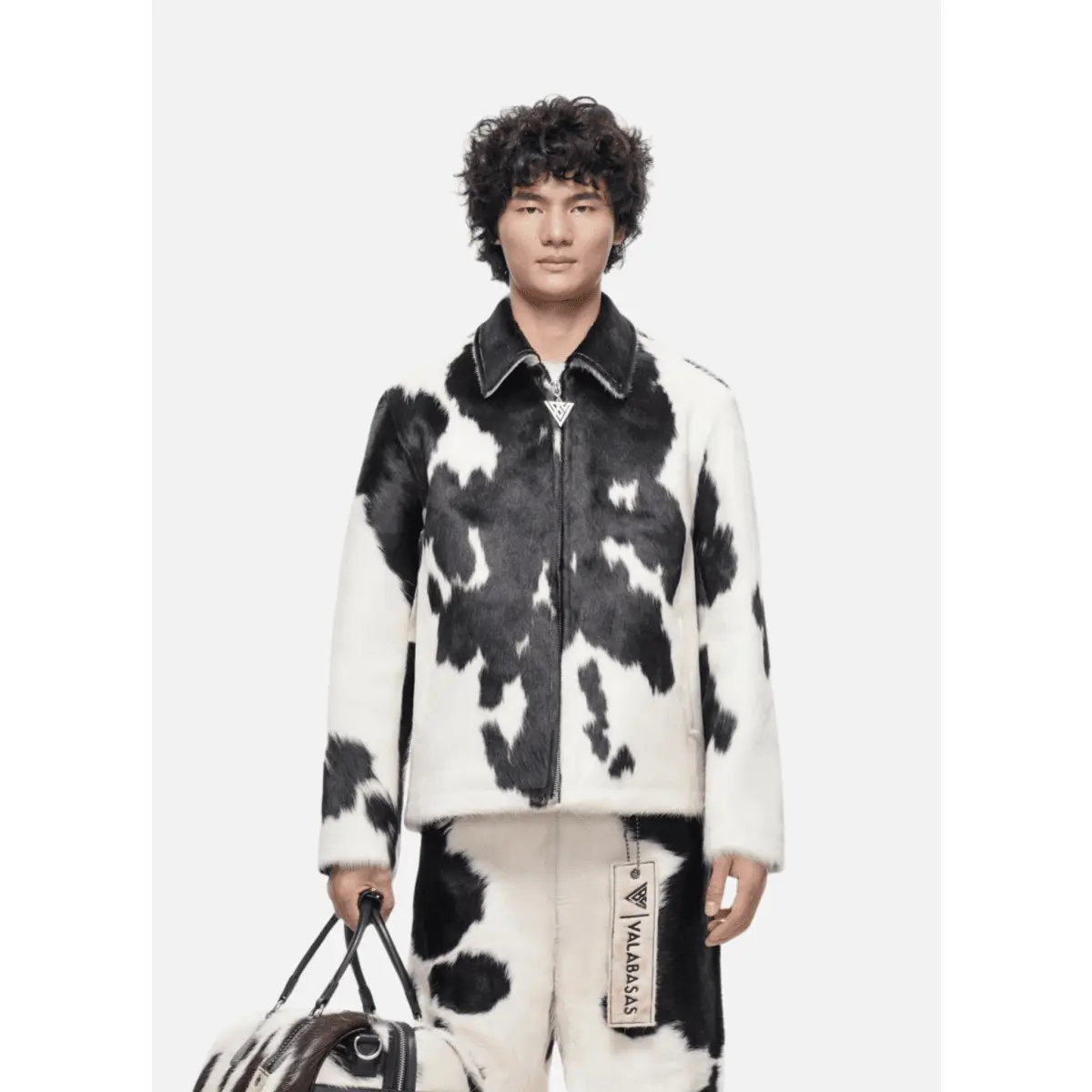 Étalon 100% Cowhide Jacket – Black & White
