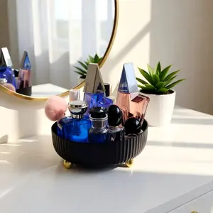 Max Your Countertop Space! Rotating Cosmetic Storage for Small Bathrooms & Vanities.