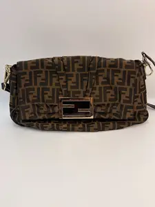 Pre-owned FENDI Zucca Shoulder Bags Baguette KY02674 【SENZA 123】