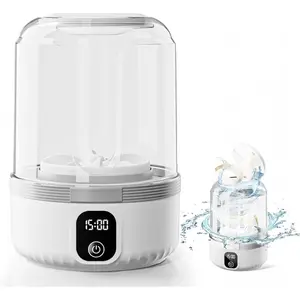 Underwear washing machine upgraded version 1.5L mini portable rechargeable underwear washing machine for deep cleaning of small clothes for apartments, dormitories, RVs, travel and hotels