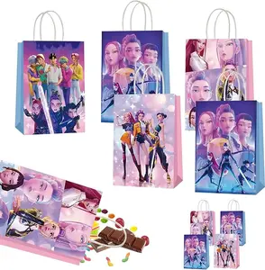 K-Pop Devil 12-Piece Mini Gift Bags, Party Bags, Birthday Bags, and Party Candy Bag Decorations