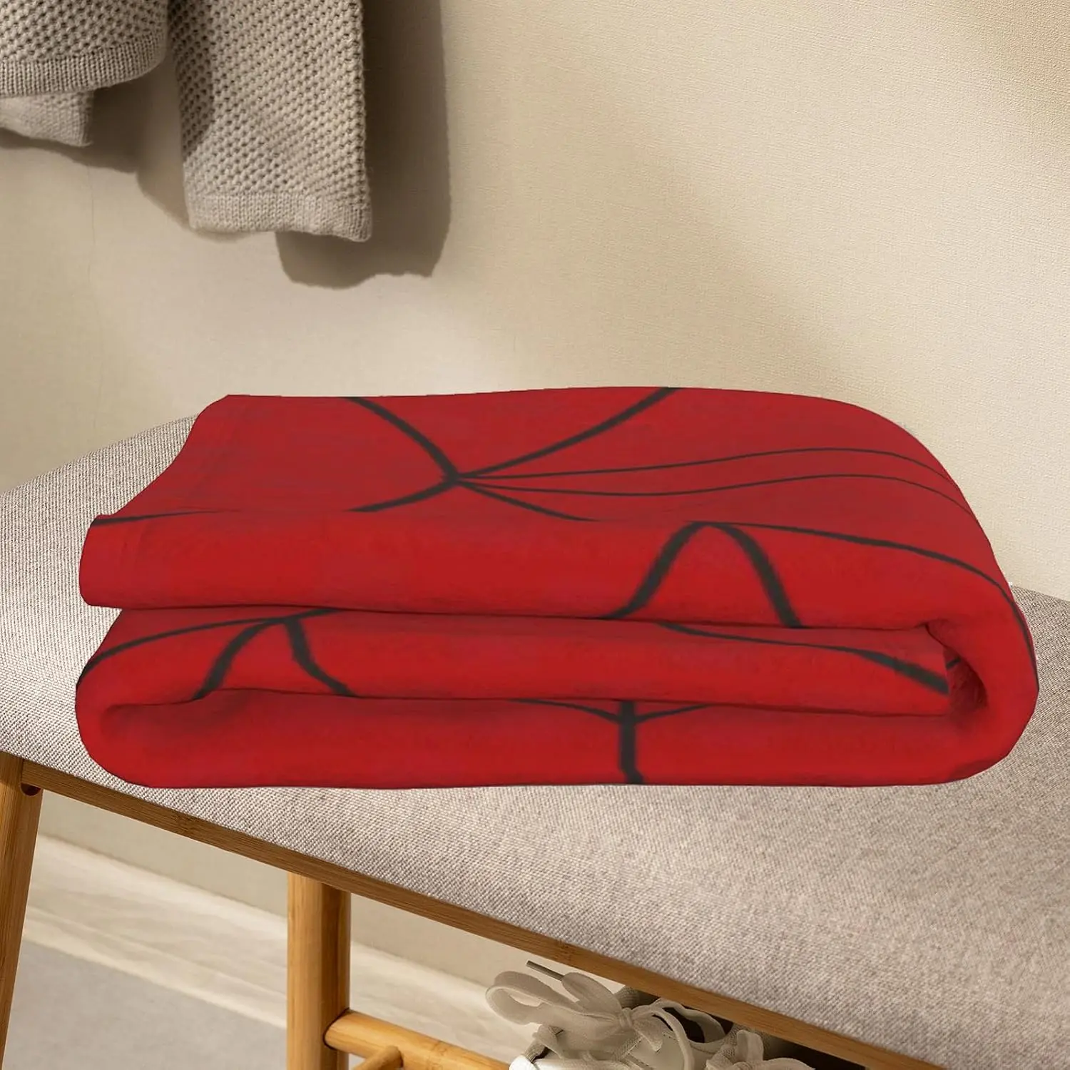 Spider Blanket Spider Gifts for Boys Girls 5-12 Fleece Throw Blanket Kids Adult Birthday Halloween Bedroom Decoration (Red, 40"x50", Spider)