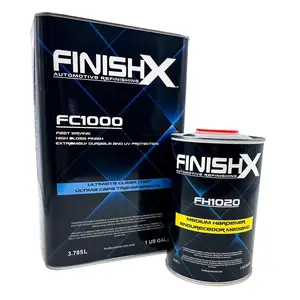 FinishX Automotive Refinishing Ultimate Clear Coat (FC1000 - 1 Gallon) 4:1 Kit with Medium Activator/Hardener (FH1020 - 1 quart)
