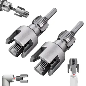 2PCS 1/2'' 3/4'' 1"  PPR PVC Pipe Thread Cutting Tool Set, Integrated Internal & External Screw Tools Upgrade for DIY Plumbing Repair, Durable Design, Pipe Threading Tool