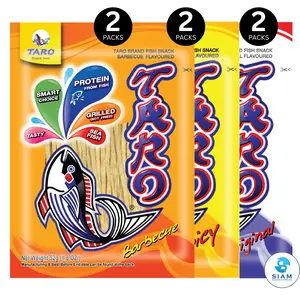 (6-Pack) TARO BRAND Thai Fish Snack 52g (1.8 oz) - Best Value Bundle ปลาสวรรค์ ตราทาโร
