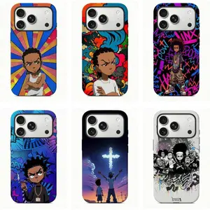Boondocks Riley's Cartoon-Theme Durable Protective Phone Cases for iPhone 11-17 - Shockproof & Wear-Resistant Glossy Finish - Cool Gift for Easter, Christmas, Halloween, or Birthdays