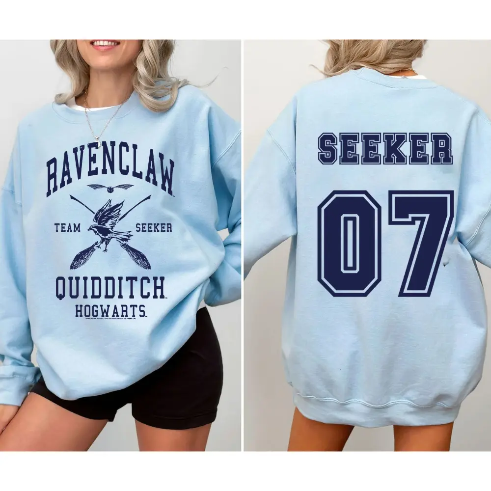 Rav 07 Quidditch Seeker Shirt, Harry Hogwarts, Ravenclaw House, Dracotok Bookish Shirt, Movie Wizards House Tee, Gift for HP Fans