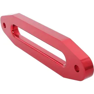 (Red) Hawse Style Winch Fairlead,  Hawse Winches Fairlead for Automotive Anchor Cables ATV 3000-4000 lb Winch,4.88 inch (124mm) Mount Smooth