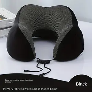 U-Shaped Memory Foam Travel Pillow, Soft Support Neck Pillow for Airplane, Car, Train, Home Use, Ideal for Travel and Sleep Rest