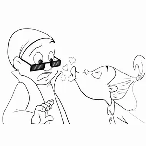 Proud Family Cartoon Sticky & Dijonay Paint Kit!!