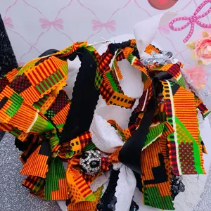 Extra large Fabric hoop earrings
