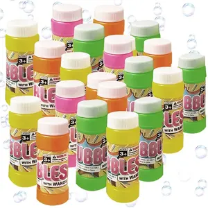 3.5" Bubble Blower Bottles with Wands, Pack of 48, Bubble Toys for Kids with 2oz of Solution, Outdoor Summer Fun, Birthday Party Favors, Supplies for Boys and Girls – Assorted Colors
