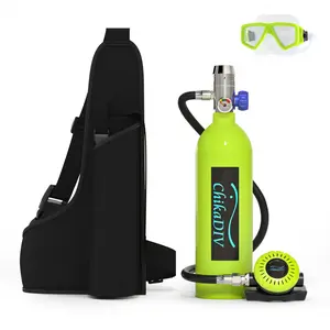 1L Mini Scuba Tank – Portable Refillable Diving Gear, Easy Underwater Breathing, Beginner-Friendly, Compact & Durable, Perfect for Snorkeling and Exploration