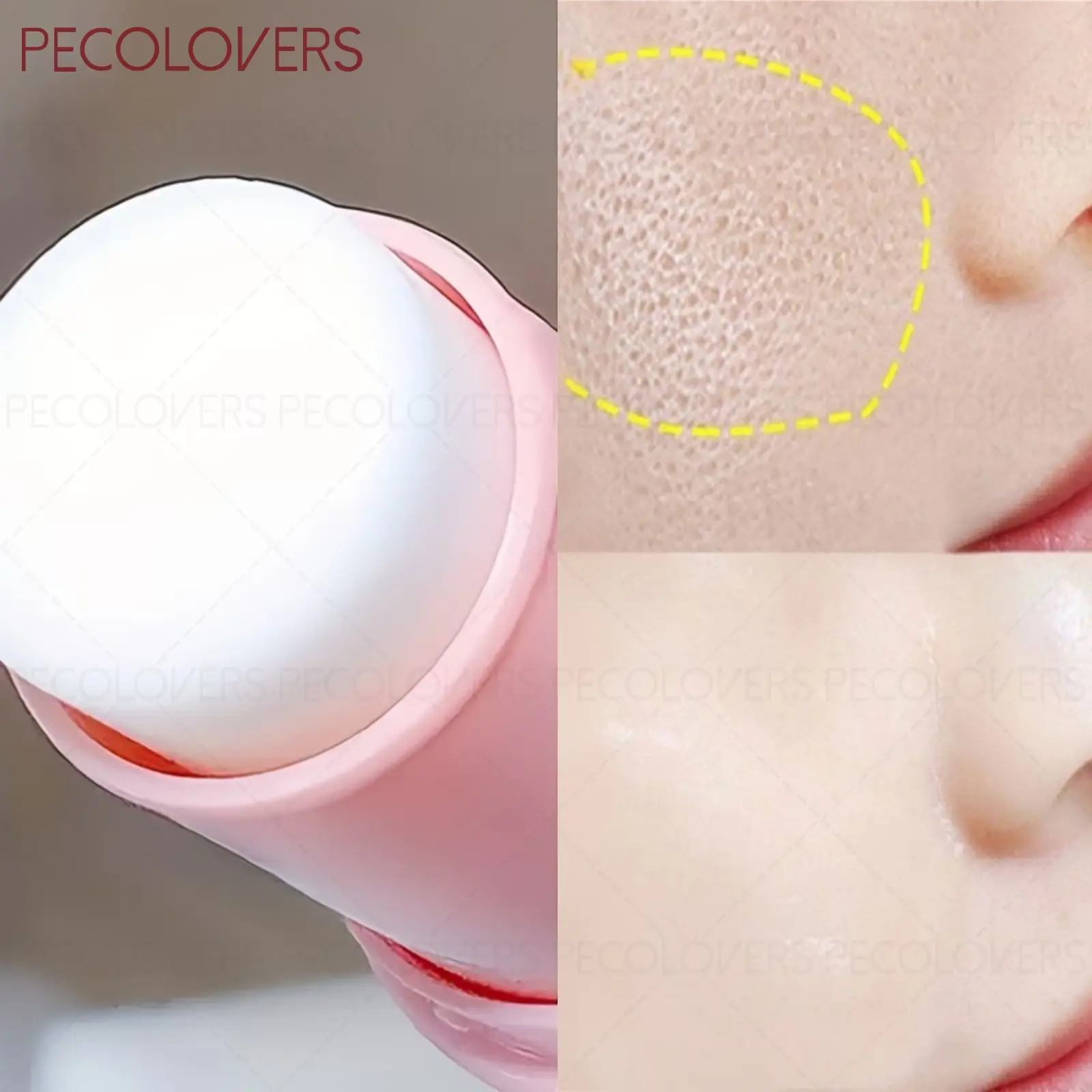 1PC Waterproof, Glossy, Moisturizing, and Oil-controlling, It Creates A Smooth, Flawless Makeup Base, Covers Pores, and Makes Makeup More Natural and Fitting. Invisible Pore Primer, Suitable for All Skin Types.