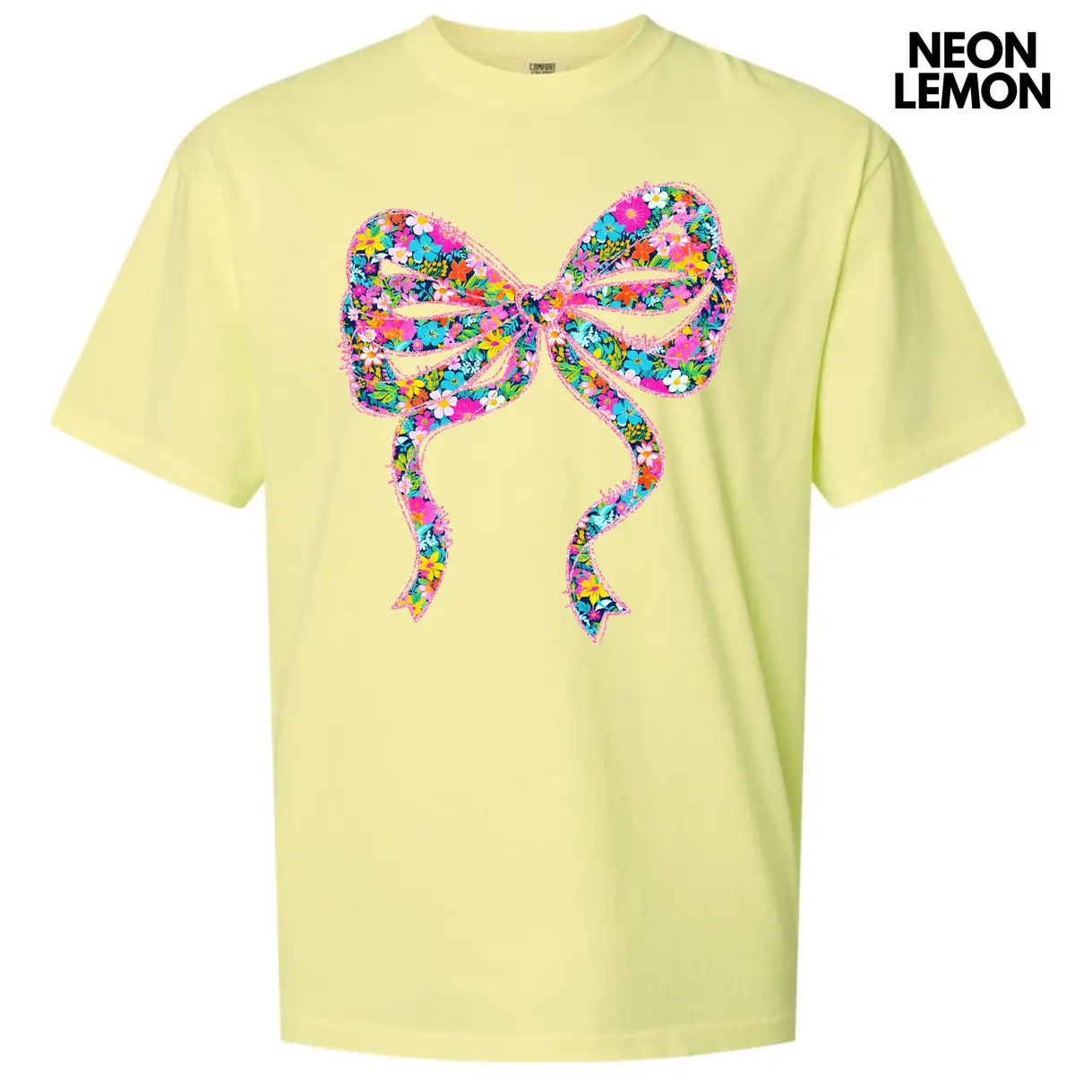 Ribbon Ditzy Floral Comfort Colors T-Shirt 'NLB'