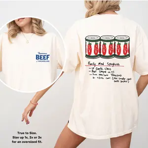 The Bear TV Series Tshirt | The Original Beef of Chicagoland Shirt| Family Meal Spaghetti | Jeremy Allen Fans | Unisex Tee