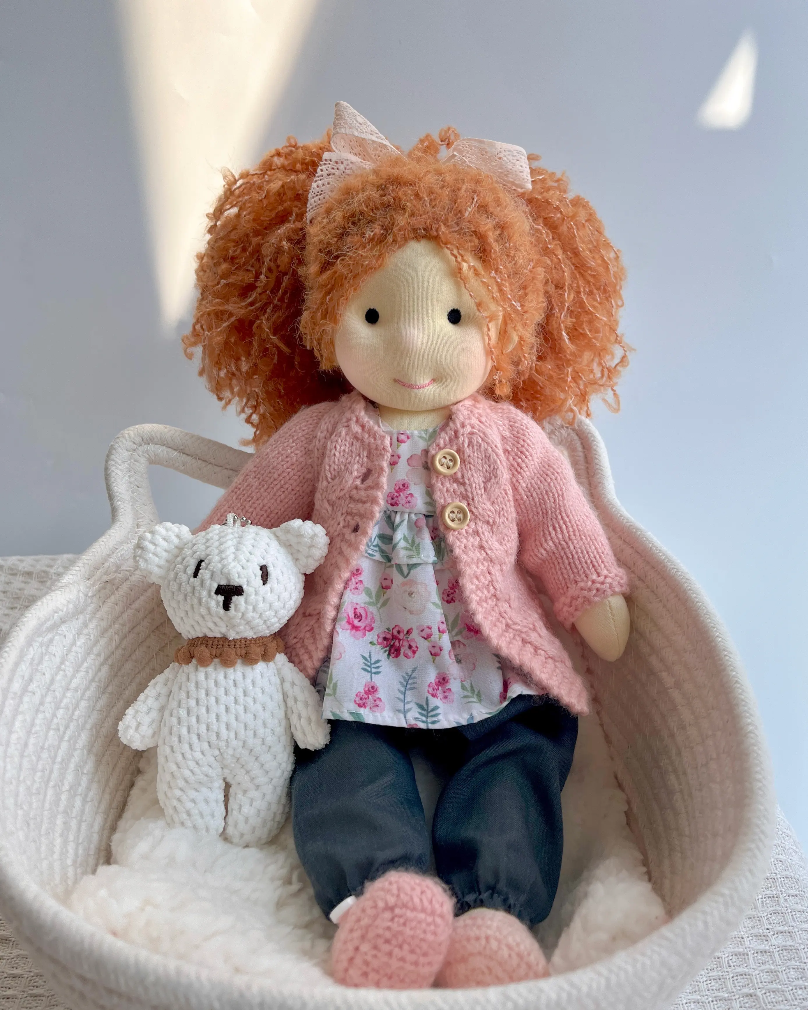 Waldorf Doll - Personalized Collectors Plush Doll for Kids Birthday Present with Beautiful Present Box-Elsee 12"