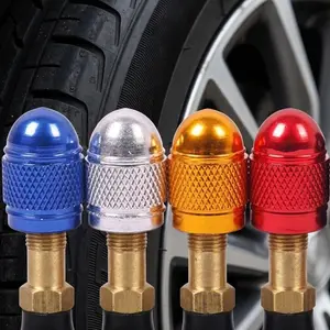 Universal Aluminum Bullet Tire Valve Stem Caps - Metal Seal, Dustproof, Leak-Proof, Anti-Oxidation for Cars, Trucks, Motorcycles, SUVs - Durable Wheel Rim Protection & Decoration