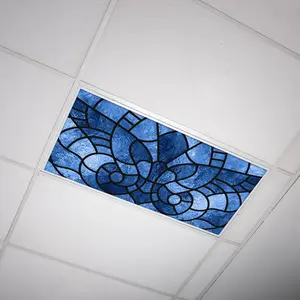 Fluorescent Light Cover - Stained Glass 007