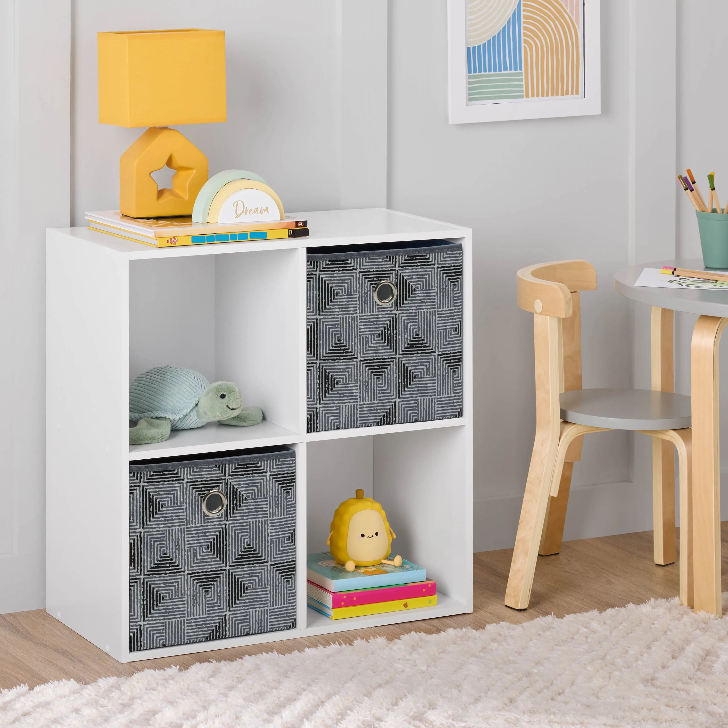 Mainstays 4 Cube Storage Organizer, White